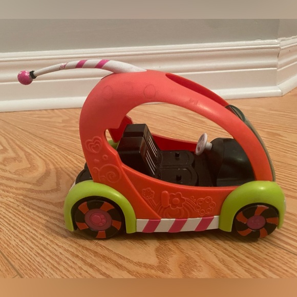 2010 Littlest Pet Shop Speedy Tails RC Car NO REMOTE with Authentic LPS #495 - Picture 2 of 8